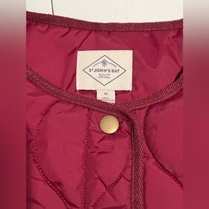 St Johns Bay (Deep Ruby Quilted Jacket)